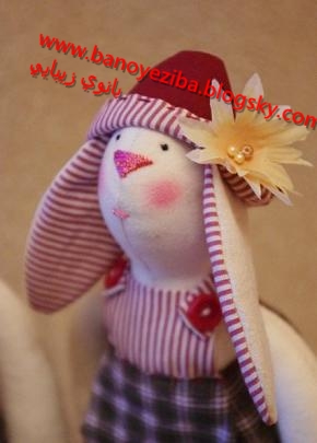 آموزش دوخت عروسک پارچه ایی خرگوش/عروسک