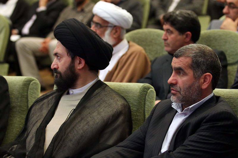  آیت الله دکترسیدحسن عاملی و مهندس نیکزاد  در همایش بین المللی "رسالت جهانی اسلام" در اردبیل