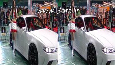 car show 3d Full SBS Girls,کلیپ سه بعدی از دختر ها