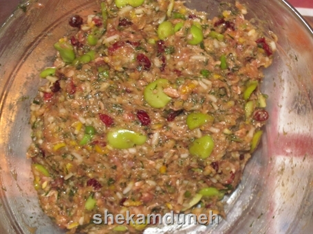 کوفته شیوید باقالی