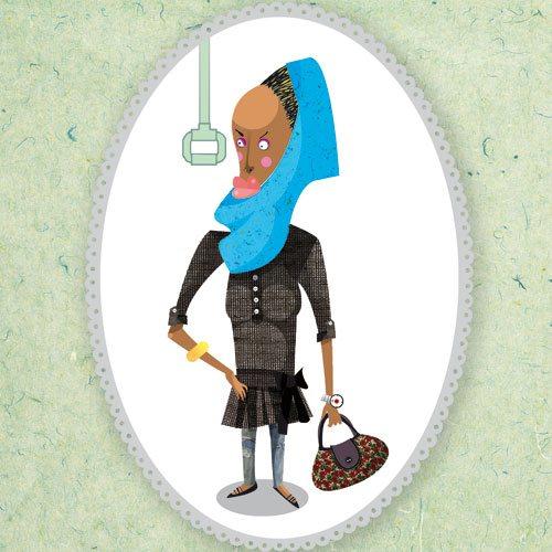 تیپهای مختلف بانوان در متروی تهران + تصاویر خنده دار
