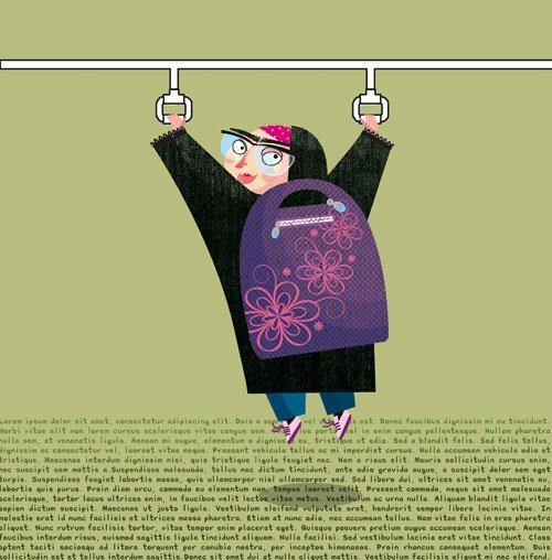 تیپهای مختلف بانوان در متروی تهران + تصاویر خنده دار