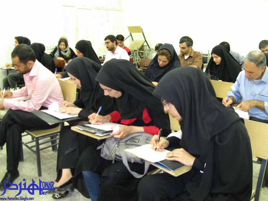 عکس: پوپک (اعلام نتایج آزمون پایان دوره خوشنویسان دزفول )/هنردز/