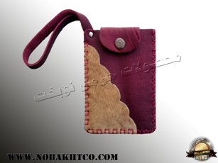 کیف موبایل چرمی دست دوز - کد محصول ۱۰۳ 