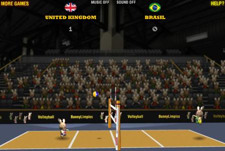 بازی آنلاین BunnyLimpics Volleyball 2012