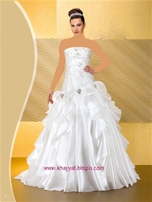  گالری عکس مدل لباس عروس شیک گل بانو