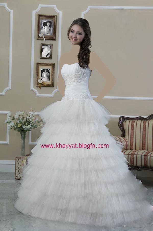 	 گالری عکس مدل لباس عروس شیک گل بانو