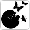 ساعت دیواری طرح پروانه - دایره ای