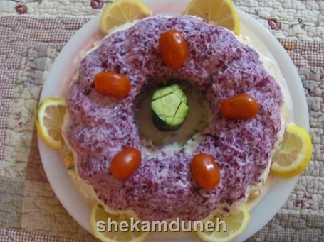 سالاد کلم قالبی