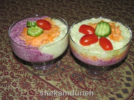 سالاد کلم قالبی