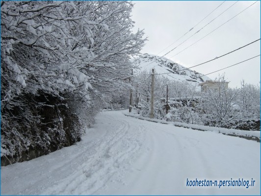 لواسان در زمستان - روستای کند علیا
