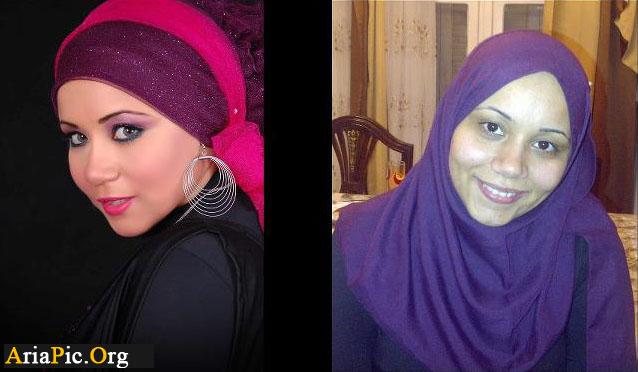 عکس های جالب قبل و بعد از آرایش عروس خانم ها 