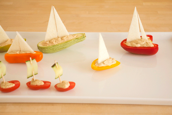 boats-delicious-vegetablesقایق-سبزیجات-خوشمزه- تزیین غذای کودک