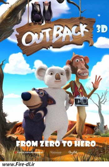  دانلود دوبله فارسی انیمیشن کوالا   The Outback 2012