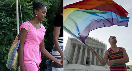 حمایت دختر باراک اوباما از همجنسگرایان! +عکس 