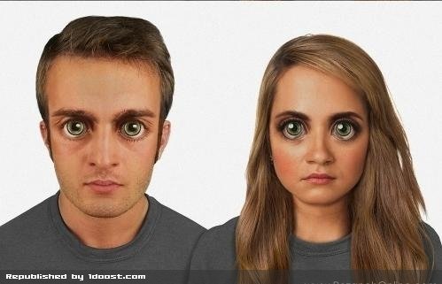 چهره انسان ها در 10000 سال دیگر + عکس
