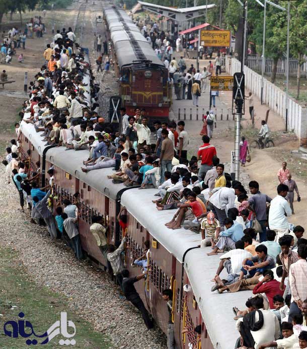 قطارسواری به سبک هندی