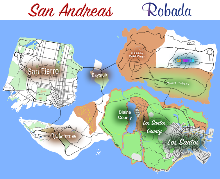 Atlas / GTA 5 Style Map with Radar for Las Venturas & San Fierro - GTA5 -Mods.com