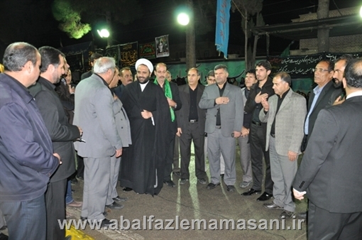 حضور مسئولان شهرستان در تکیه گاه هیئت