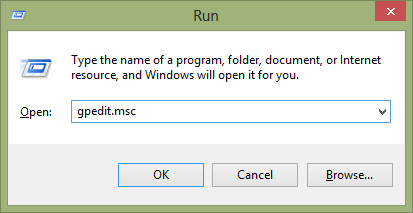 run gpedit