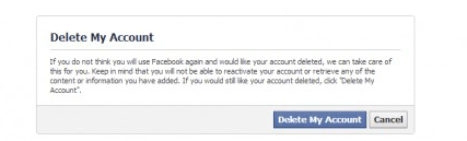 اموزش حذف آکانت فیس بوک