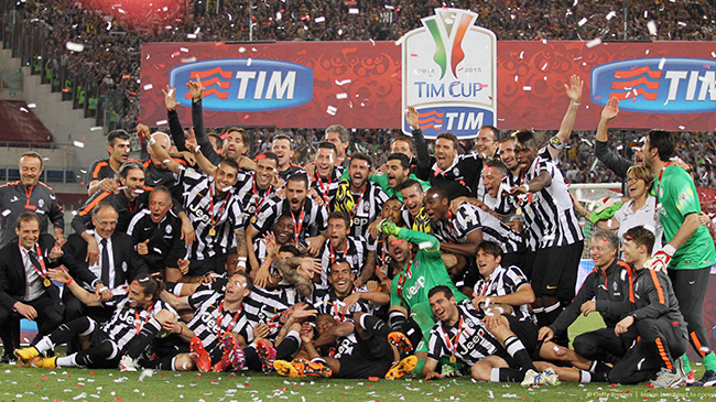 خلاصه بازی و جشن قهرمانی یوونتوس در جام حذفی ایتالیا