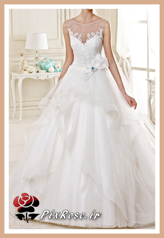 لباس عروس با پاپیون