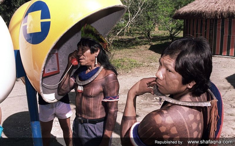 تصاویر جذاب و دیدنی از بومیان برزیل  