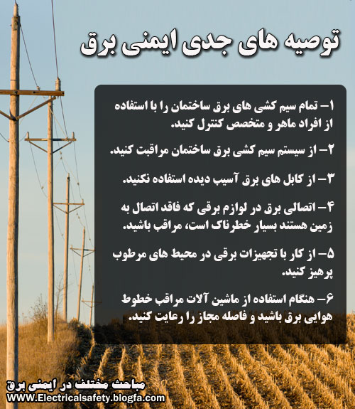 رضا نیک پیام, ایمنی برق , برق گرفتگی ،Reza Nikpayam