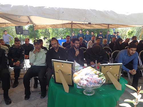 گرامیداشت سومین سالگرد شهادت استواردوم محمد علی دولت آبادی با حضور روساء وپرسنل محترم نیروی انتظامی واقشارمختلف مردم وخانواده شهید دولت آبادی