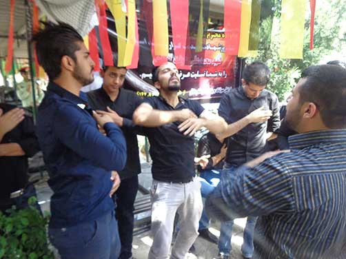 عکس های بچه های هیئت زوارالحسین(ع) در مراسم گرامیداشت شهید محمد علی دولت آبادی، بهشت زهرا(س)