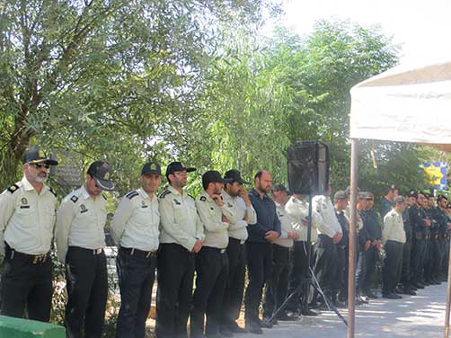 گرامیداشت سومین سالگرد شهادت استواردوم محمد علی دولت آبادی با حضور روساء وپرسنل محترم نیروی انتظامی واقشارمختلف مردم وخانواده شهید دولت آبادی