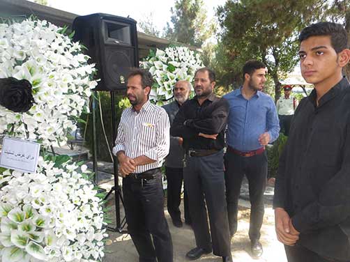 گرامیداشت سومین سالگرد شهادت استواردوم محمد علی دولت آبادی با حضور روساء وپرسنل محترم نیروی انتظامی واقشارمختلف مردم وخانواده شهید دولت آبادی