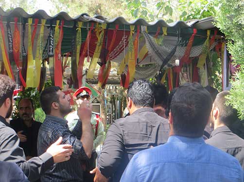 عکس های بچه های هیئت زوارالحسین(ع) در مراسم گرامیداشت شهید محمد علی دولت آبادی، بهشت زهرا(س))
