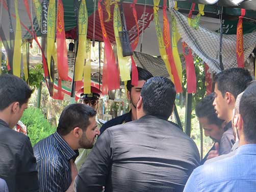 عکس های بچه های هیئت زوارالحسین(ع) در مراسم گرامیداشت شهید محمد علی دولت آبادی، بهشت زهرا(س)