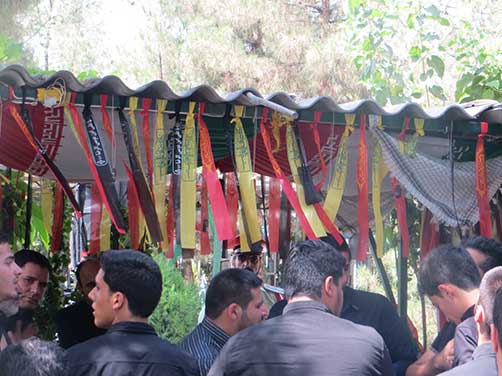 عکس های بچه های هیئت زوارالحسین(ع) در مراسم گرامیداشت شهید محمد علی دولت آبادی، بهشت زهرا(س)