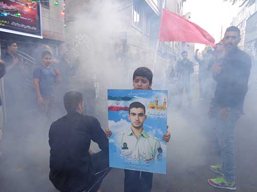 مراسم هيئت زوارالحسين(ع)به مناسبت سومين سالگرد شهادت سرباز رشيد اسلام شهيد محمد علي دولت آبادي