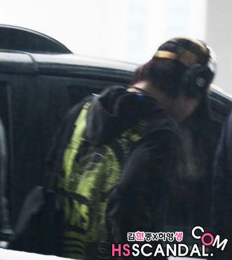 Hyun Joong G Hoodie Be Fre Wearing at Airport During Persona in Thailand