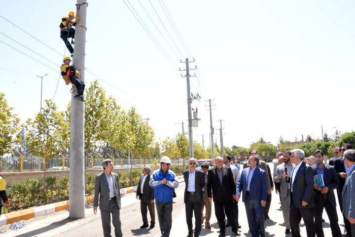 رضا نیک پیام، ایمنی برق،بازدید استاندار ،Reza Nikpayam