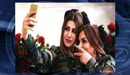 عکسهایی از دختران پیشمرگه کردستان عراق درحال مبارزه با داعش