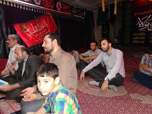 مراسم معنوی هیئت فاطمیون درحسینه شهید محمد علی دولت آبادی