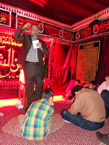 مراسم معنوی هیئت فاطمیون درحسینه شهید محمد علی دولت آبادی