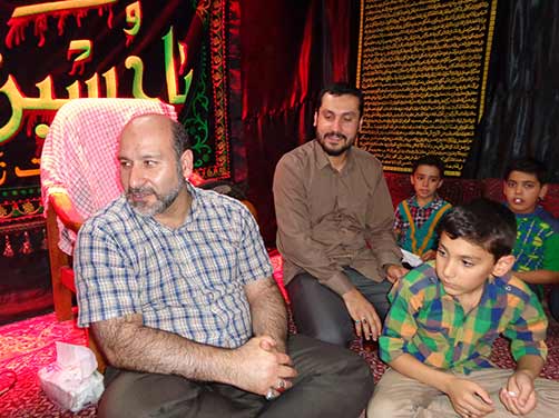 مراسم معنوی هیئت فاطمیون درحسینه شهید محمد علی دولت آبادی