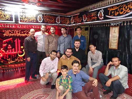 مراسم معنوی هیئت فاطمیون درحسینه شهید محمد علی دولت آبادی