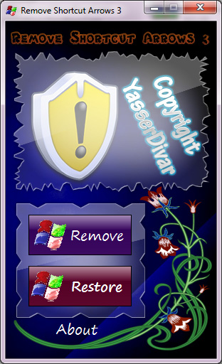 حذف آیکن فلش کنار آیکن ها با Remove Shortcut Arrows 3.5.88