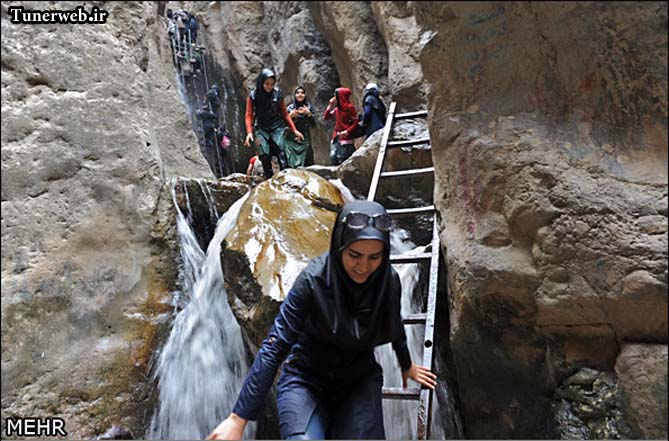 تصویری از آبشارهای زیبای قره سو کلات نادر