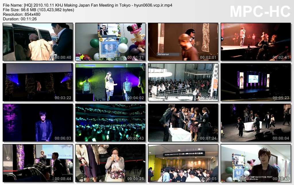 Kim Hyun Joong - The First Love Story Making Japan Fanmeeting in Tokyo 2010.10.11
