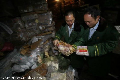 کشف محموله گوشت‌های زامبی در چین