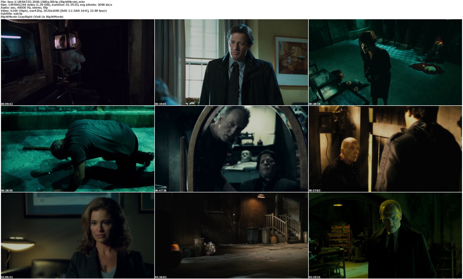 Saw V UNRATED 2008 1080p BRrip x264 YIFY - YouTube