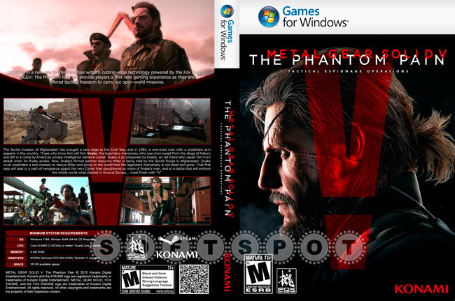 کاور بازی Metal Gear Solid V: The Phantom Pain